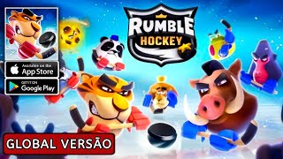 Rumble Hockey  (GLOBAL VERSÃO) - Gameplay Android, iOS - (ESTRATEGIA)