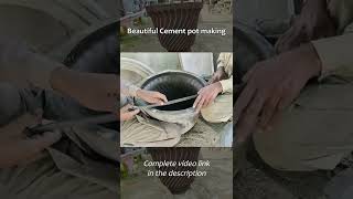 Amazing skills of beautiful cement pot making #shorts