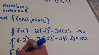 Absolute Extrema: Polynomial Example