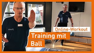 Online-Workout: Training mit Ball