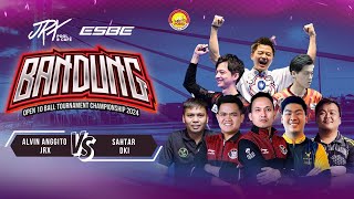 FULL MATCH Bandung Open 10-Ball Tournament 2024 Alvin Anggito - JRX vs Sahtar - DKI