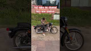 Standard 350 BS6 new silencer cheapest price #royalenfield #bulletmodification #bulletlover ￼