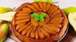 ГРУШЕВЫЙ ТАРТ ТАТЕН - красивый, вкусный, карамельный пирог-перевертыш!