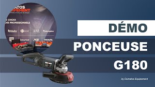 Poncer résine epoxy avec la ponceuse surfaceuse béton G180 - DUMATOS EQUIPEMENT