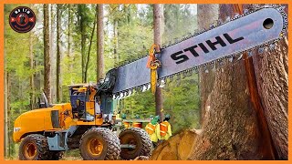 Extreme Dangerous Fastest Big Chainsaw Cutting Tree Machines | Dangerous Heavy Equipment Machines#2