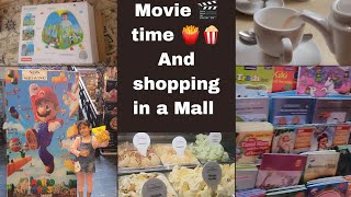 kid's movie 🎬🍟 time ||we went to Mall ||smile's new tent ⛺️ house 🏘 and story Books 📚 ||masti time 😊