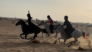 Galloping in the desert #horse #horseing #horseriding #equestrian