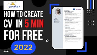 Creating CV/Resume for FREE in 5 Minutes | Online Europass CV 2022 | No Watermark | Vikas Berad