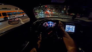 DODGE HELLCAT JAILBREAK CUTTING UP AT NIGHT POV(PULLS, REVS)