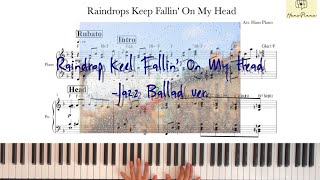 Raindrops Keep Fallin’ On My Head /By. B.J Thomas/Arr.@hanspiano2020  /Easyjazzver./ Freetranscription/