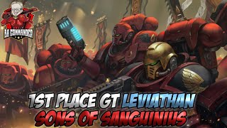 Blood Angels 1st Place Leviathan GT Winning List