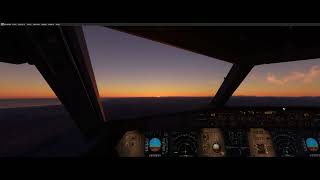 SUNSET departure COMISO with Fenix A320