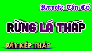 Karaoke Tân Cổ Rừng Lá Thấp - Dây Kép Thấp