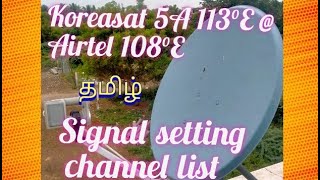 Koreasat 5a 113e airtel 108e lnb setting