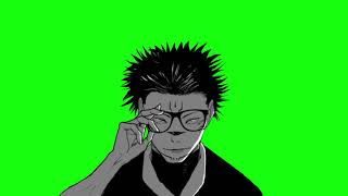 SUKUNA WITH GLASSES GREEN SCREEN MANGA ANIMATION (JJK) #capcutpc #sukuna