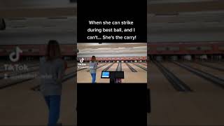 When she can strike, and I can't! - Bowling Mini-Clip