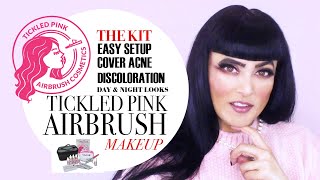 HOW TO |  COVER ACNE | DISCOLORATION | TICKLED PINK | AIRBRUSH | MAKEUP | ORGANIC | ALOE INFUSED