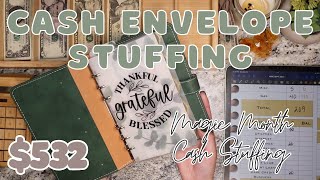 $532 Cash Envelope Stuffing | Magic Month Paycheck! | Sinking Funds & Savings | 24 Year Old Budgets