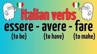 Conjugations of auxiliary verbs- Present and present perfect of BE, HAVE and MAKE |Italian beginners