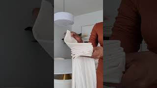 How to hang your curtains using Curtain rings #youtubeshorts #amazonfavorites