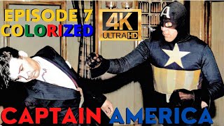 Captain America 1944 Serial Episode 7 Colorized and Remastered to 4k "Wholesale Destruction"