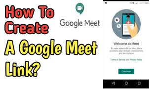 How to create a Google Meet link or code