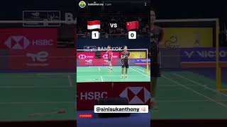 THOMAS-UBER CUP 2022 | POIN AKHIR KEMENANGAN ANTHONY SINISUKA GINTING MELAWAN MS CHINA!💪🔥🇮🇩