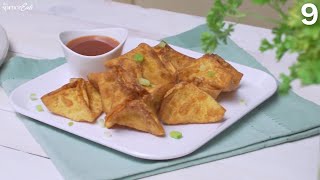 homemade crab rangoon 🍽️ easy appetizer recipes 🍽️