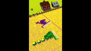 Drive your tractor, harvest crops & watch the haystack trailer grow!