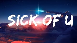 BoyWithUke  - Sick of U (Lyrics) ft. Oliver Tree Lyrics Video