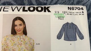 New Look N6704 part 2, tutorial, sew along