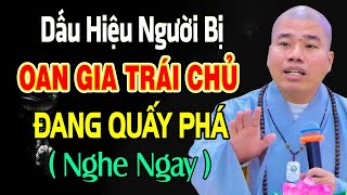 Dấu hiệu cho thấy bạn đang bị Oan Gia Trái Chủ Quấy Phá , Cách Hóa Giải - Thầy Thích Nhuận Đức