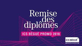 Les diplômés promo 2018 de l'ICS Bégué