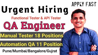 Software Testing Jobs | Manual Testing Jobs for Fresher | Automation Testing Jobs | Performance QA