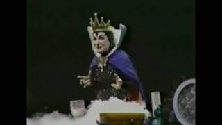 Snow White and the seven dwarfs Evil queen turning into the hag live shows 1981 and 2006