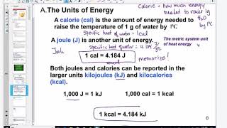 Thermochemistry Lesson 1