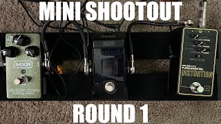 Mini Shootout, Round 1 - Walrus Audio Distortion & MXR Delay