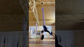 Aerial hammock spin and pigeon #aerialhammock #aerial #aerialpractice #acrobatics