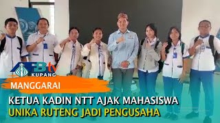 Ketua Kadin NTT Ajak Mahasiswa Unika Ruteng jadi Pengusaha