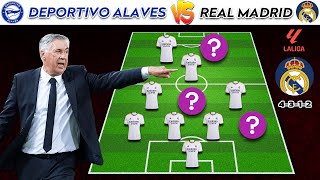 Real Madrid Vs Deportivo Alavés | Real Madrid (4-2-3-1) Potential Lineup La Liga 23/24 Matchday 18