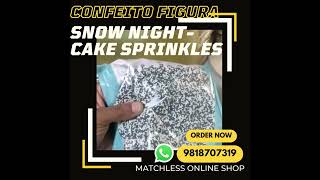 Confeito Figura Snow Night - Cake Sprinkles - Cup Cake Sprinkles - Matchless Online Shop