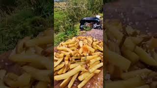 Steak & Chips w/ Butter: Outdoor Cooking #shorts