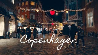 Merry Christmas! 🎅 Copenhagen Christmas Walk 4k Christmas Lights, Xmas Markets, December 2022 🇩🇰