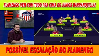 Flamengo x Junior Barranquilla - Possível escalação do Mengão!!