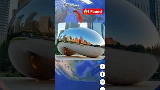 In real life, what a beautiful cloud gate, "the bean" I found on Google Earth |#shorts #trending ||