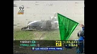 F1 Germany 1998 FP4 Rosset crashes DF1