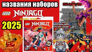 ИЗОБРАЖЕНИЯ ПОЛИБЕГА, АРТИКУЛЫ, НАЗВАНИЯ, ЦЕНЫ, ОПИСАНИЯ НАБОРОВ LEGO NINJAGO 2025