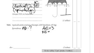 2013 matematikos PUPP 13 užduotis 13.1 - 13.4