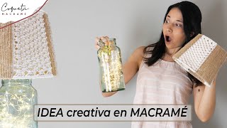 Macramé paso a paso: CREA una impresionante LAMPARA con Cuerdas /Coqueta Macramé