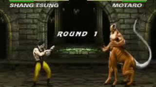 Mortal Kombat 3 fights against Motaro